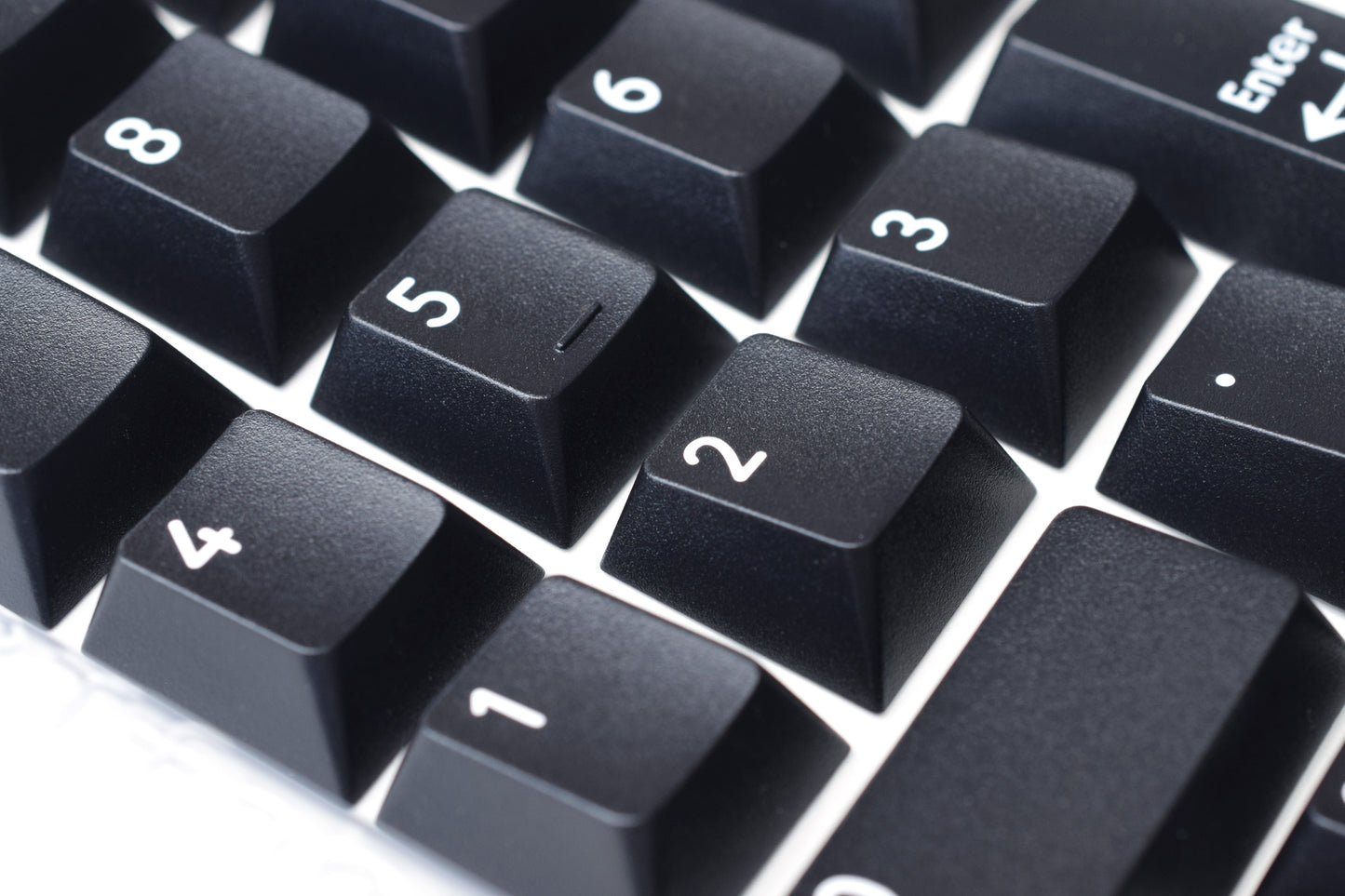 Cherry Profile PBT Keycaps White on Black