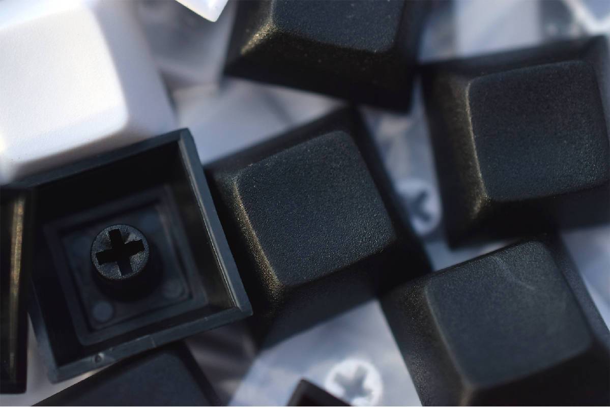 Black PBT DSA Keycaps Bulk