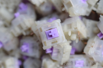 GATERON KS-3 X1 Milky Pro Families Switch 5 Pin Linear Tactile Silent Creamy Switch RGB DIY Hotswap for Mechanical Keyboard