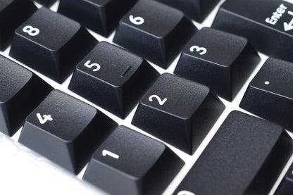 Cherry Profile PBT Keycaps White on Black
