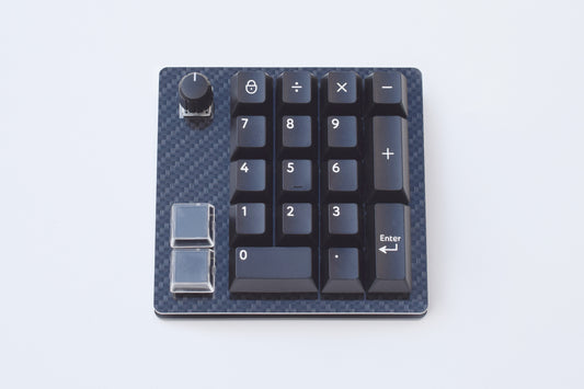Mechanical Numpad Macropad with Rotary Encoder and Knob with PBT Keycaps